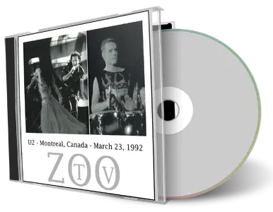 Artwork Cover of U2 1992-03-23 CD Montreal Audience