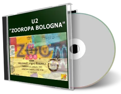 Artwork Cover of U2 1993-07-17 CD Bologna Audience