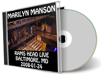 Artwork Cover of Marilyn Manson 2008-01-24 CD Baltimore Audience