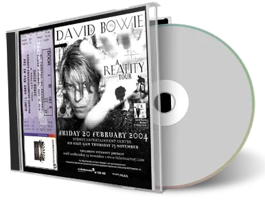 Artwork Cover of David Bowie 2004-02-20 CD Sydney Audience