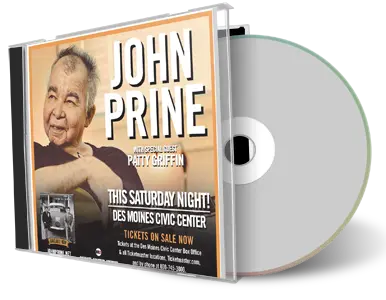 Artwork Cover of John Prine 2016-11-12 CD Des Moines Audience