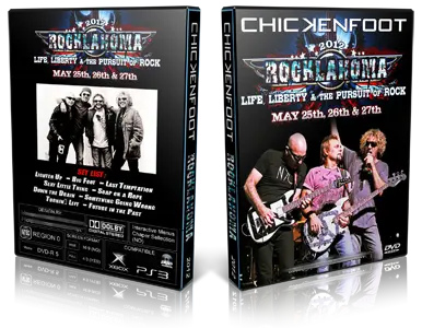 Artwork Cover of Chickenfoot 2012-05-27 DVD Rocklahoma Festival Proshot