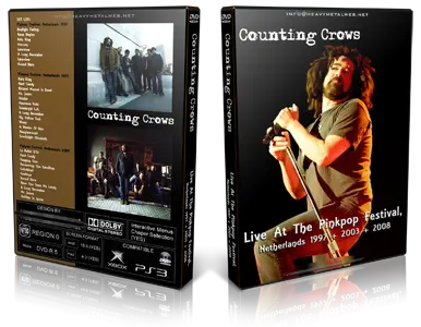 Artwork Cover of Counting Crows Compilation DVD Pinkpop Festival 1997-2003-2008 Proshot