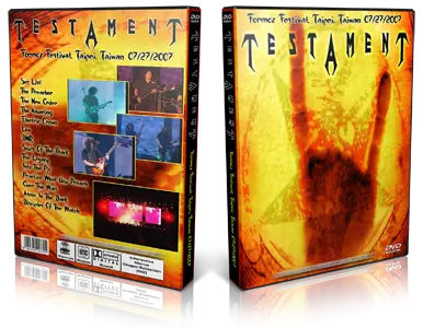 Artwork Cover of Testament 2007-07-27 DVD Taipei Proshot