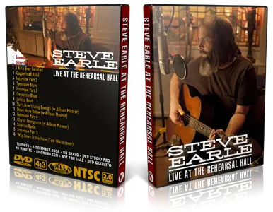 Artwork Cover of Steve Earle 2008-12-05 DVD Toronto Proshot