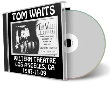 Artwork Cover of Tom Waits 1987-11-09 CD Los Angeles Audience