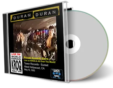 Artwork Cover of Duran Duran 1993-05-15 CD West Hollywood Soundboard