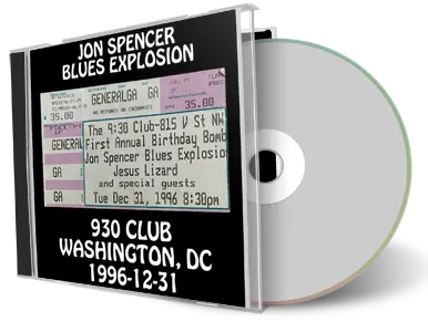 Artwork Cover of Jon Spencer Blues Explosion 1996-12-31 CD Washington Audience