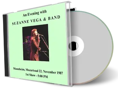 Artwork Cover of Suzanne Vega 1987-11-22 CD Mannheim Audience