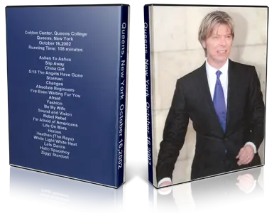 Artwork Cover of David Bowie 2002-10-16 DVD New York Audience