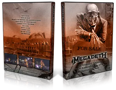 Artwork Cover of Megadeth 1986-08-13 DVD Sacramento Audience