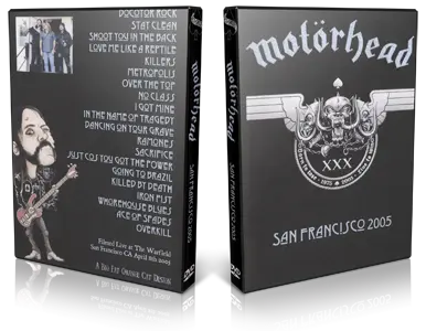 Artwork Cover of Motorhead 2005-04-08 DVD San Francisco Audience