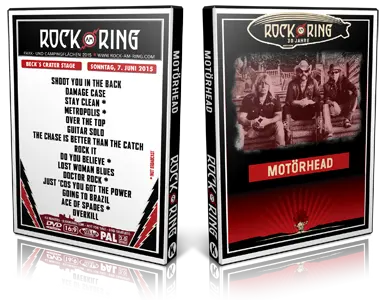 Artwork Cover of Motorhead 2015-06-07 DVD Rock am Ring Festival 2015 Proshot