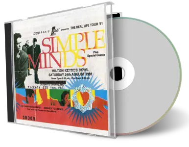 Artwork Cover of Simple Minds 1991-08-24 CD Milton Keynes Soundboard