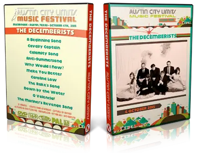 Artwork Cover of The Decemberists 2015-10-04 DVD Austin City Limits Music Festival Proshot