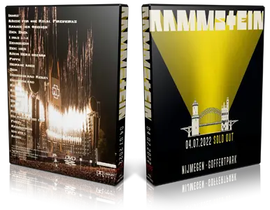 Artwork Cover of Rammstein 2022-07-04 DVD Nijmegen Audience