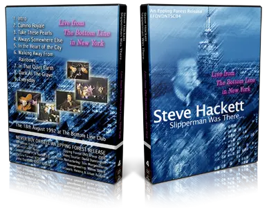 Artwork Cover of Steve Hackett 1992-08-18 DVD New York City Proshot