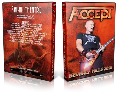 Artwork Cover of Accept 2014-09-12 DVD Beverly Hills Audience