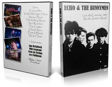 Artwork Cover of Echo and the Bunnymen Compilation DVD Rio de Janeiro 1987 Proshot