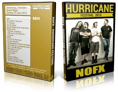 Artwork Cover of NOFX 2013-06-23 DVD Hurricane Festival 2013 Proshot