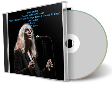 Artwork Cover of Patti Smith 2015-10-21 CD Paris Audience