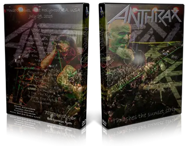 Artwork Cover of Anthrax 2015-05-29 DVD Hollywood Audience