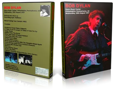 Artwork Cover of Bob Dylan 1997-08-20 DVD Mann Music Center Audience