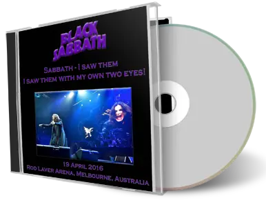 Front cover artwork of Black Sabbath 2016-04-19 CD Melbourne Audience