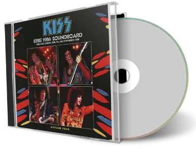 Front cover artwork of Kiss Compilation CD Erie 1986 Soundboard