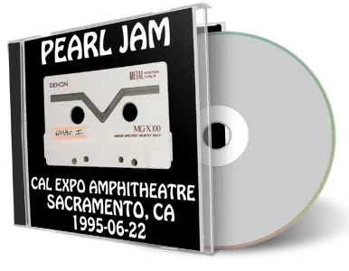 Front cover artwork of Pearl Jam 1995-06-22 CD Sacramento Audience