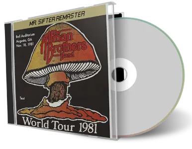 Front cover artwork of Allman Brothers Band 1981-11-18 CD Augusta Soundboard