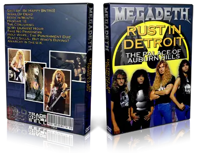 Artwork Cover of Megadeth 1990-12-05 DVD Auburn Hills Proshot