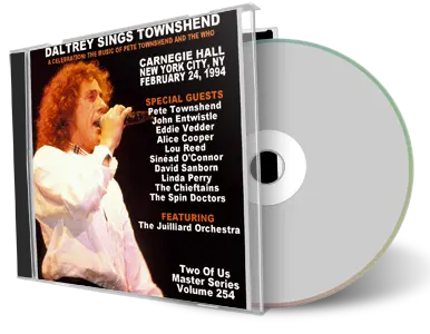 Front cover artwork of Daltrey Sings Townshend 1994-02-24 CD New York City Audience