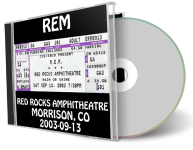 Front cover artwork of Rem 2003-09-13 CD Morrison Audience