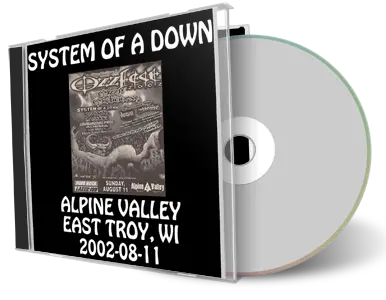 Front cover artwork of System Of A Down 2002-08-11 CD East Troy Audience