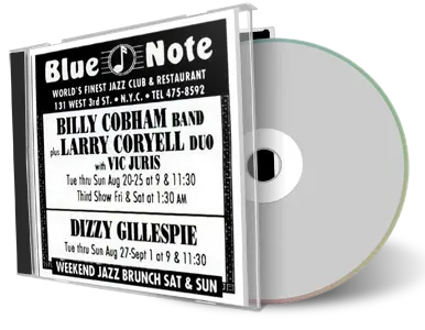 Front cover artwork of Billy Cobham 1991-08-24 CD New York Audience