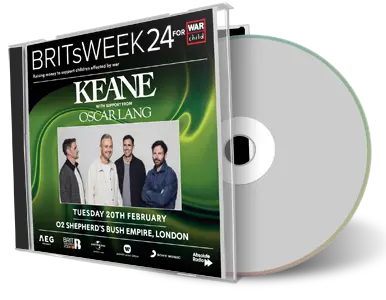 Front cover artwork of Keane 2024-02-20 CD London Audience