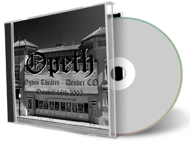 Front cover artwork of Opeth 2005-10-18 CD Denver Audience