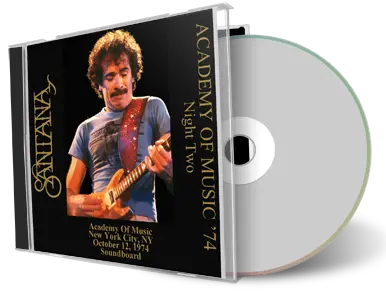 Front cover artwork of Carlos Santana 1974-10-12 CD New York City Soundboard