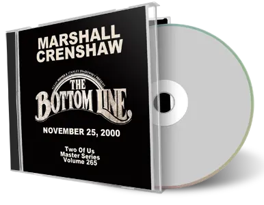 Front cover artwork of Marshall Crenshaw 2000-11-25 CD New York City Audience