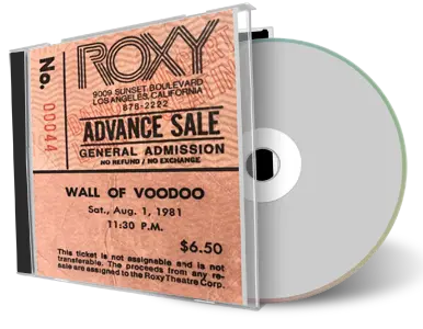 Front cover artwork of Wall Of Voodoo 1981-08-01 CD West Hollywood Audience