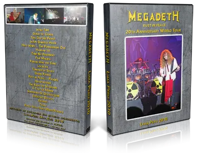 Artwork Cover of Megadeth 2010-05-02 DVD Lima Audience