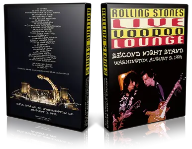 Artwork Cover of Rolling Stones 1994-08-03 DVD Washington Audience