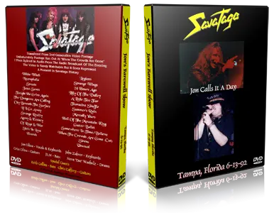 Artwork Cover of Savatage 1992-06-13 DVD Tampa Audience