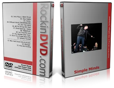 Artwork Cover of Simple Minds 2006-08-12 DVD Zoffingen Proshot