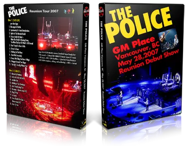 Artwork Cover of The Police 2007-05-28 DVD Vancouver Audience