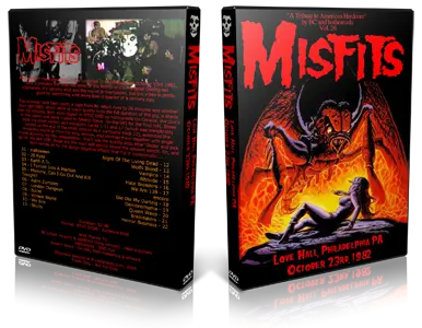 Artwork Cover of Misfits 1982-10-23 DVD Philadelphia Audience