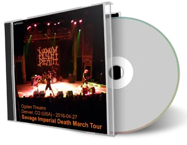 Artwork Cover of Napalm Death 2016-04-27 CD Denver Audience