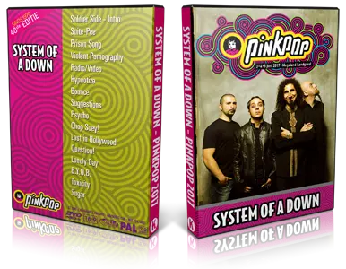 Artwork Cover of System Of A Down 2017-06-05 DVD Pinkpop Proshot