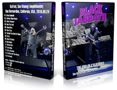 Artwork Cover of Black Sabbath 2016-09-24 DVD San Bernardino Audience